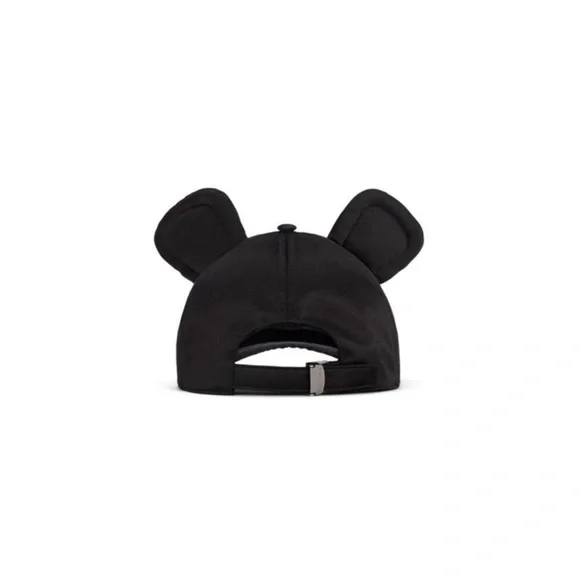 Dolce & Gabbana Black Mouse Ear Cap new Size 58